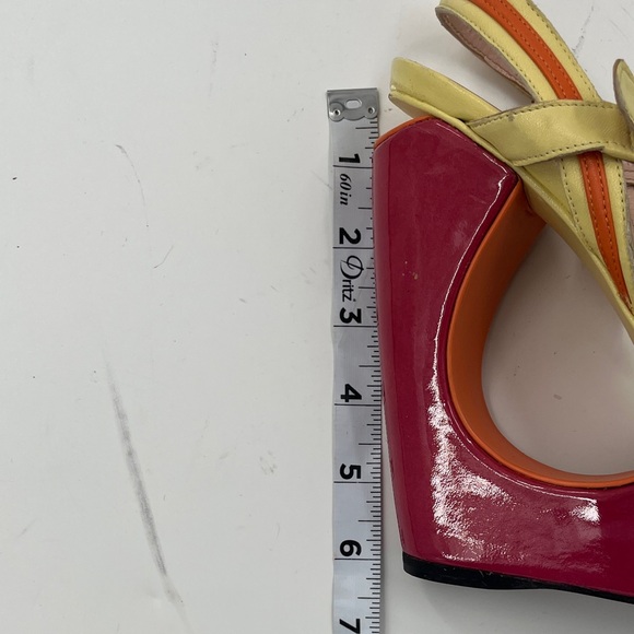 Stuart Weitzman Color block Cutout Block heeled Wedges - Size 7.5 - Picture 11 of 15